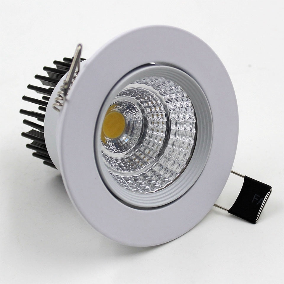 GD 4pcs 7W 10W LED Recessed Downlight Dimmable 12W 15W Spot LED COB Downlights AC85-265V AC220V AC110V Dimmable LED Spot Light