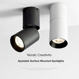 Surface Mounted Led Downlight 7W 12W Dimmable Ceiling Downlight 360 Degree Rotatable Spot light For Living Room Store Spot light