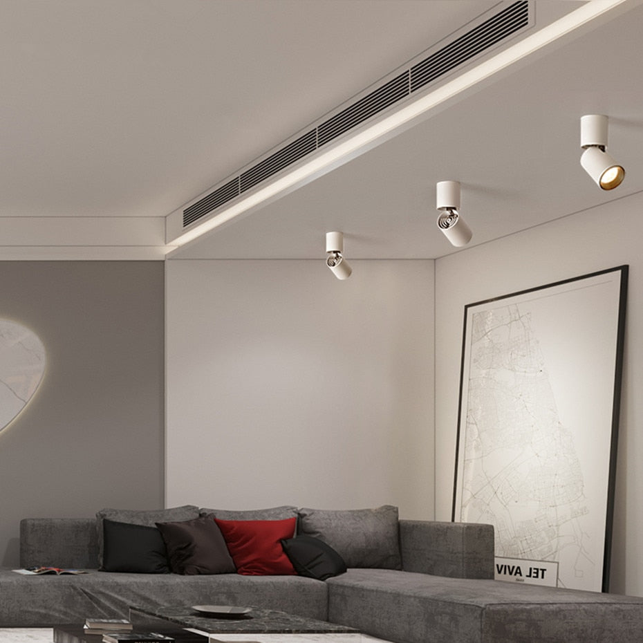 Surface Mounted Led Downlight 7W 12W Dimmable Ceiling Downlight 360 Degree Rotatable Spot light For Living Room Store Spot light