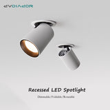 Dimmable Recessed 7W 12W Led Downlight Indoor Ceiling Lamp Angle Adjustable Spot Led Lighting For Living Room Clothes Store