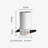 Dimmable Recessed 7W 12W Led Downlight Indoor Ceiling Lamp Angle Adjustable Spot Led Lighting For Living Room Clothes Store