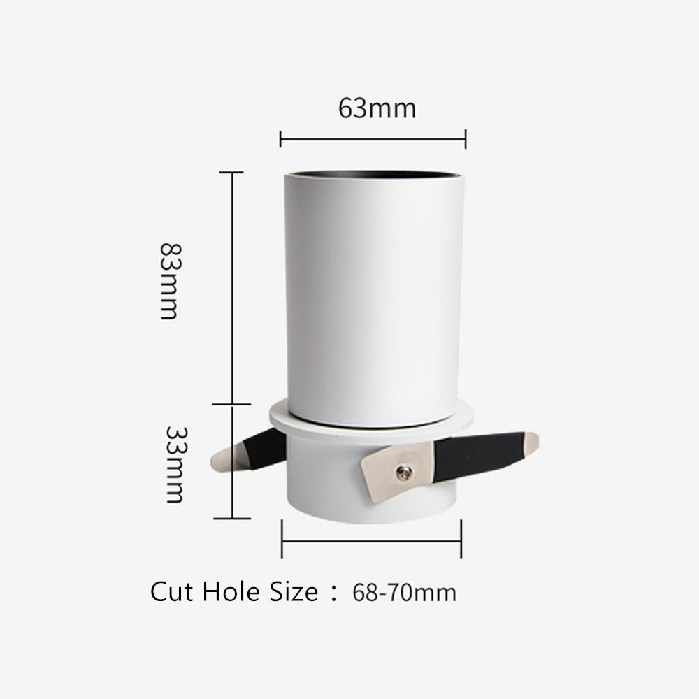 Dimmable Recessed 7W 12W Led Downlight Indoor Ceiling Lamp Angle Adjustable Spot Led Lighting For Living Room Clothes Store