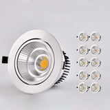 LED Downlight 10pcs/lots Round Recessed Lamp 5W 7W 9W 12W 15W 20W 30W LED Dimmable Ceiling Lamp Spot Light For Home Illumination