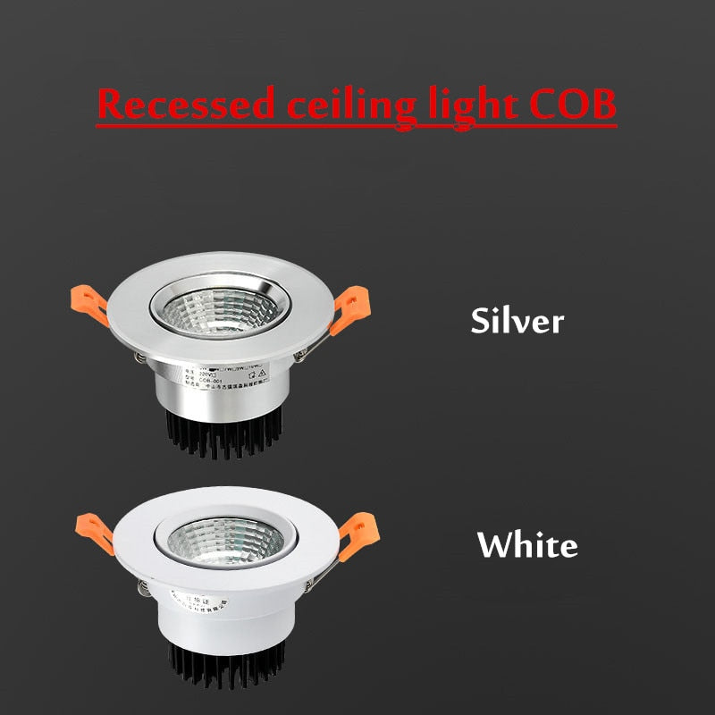LED Downlight 10pcs/lots Round Recessed Lamp 5W 7W 9W 12W 15W 20W 30W LED Dimmable Ceiling Lamp Spot Light For Home Illumination