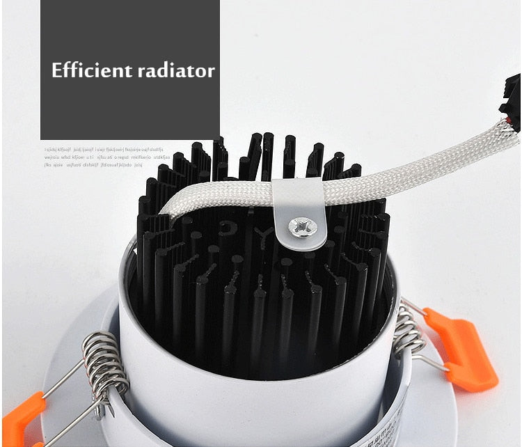 LED Downlight 10pcs/lots Round Recessed Lamp 5W 7W 9W 12W 15W 20W 30W LED Dimmable Ceiling Lamp Spot Light For Home Illumination