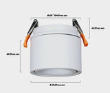 Foldable Recessed Dimmable COB LED Downlights 7W 10W 12W 15W LED Ceiling Spot lights AC110-240V LED Ceiling Lamp Indoor Lighting