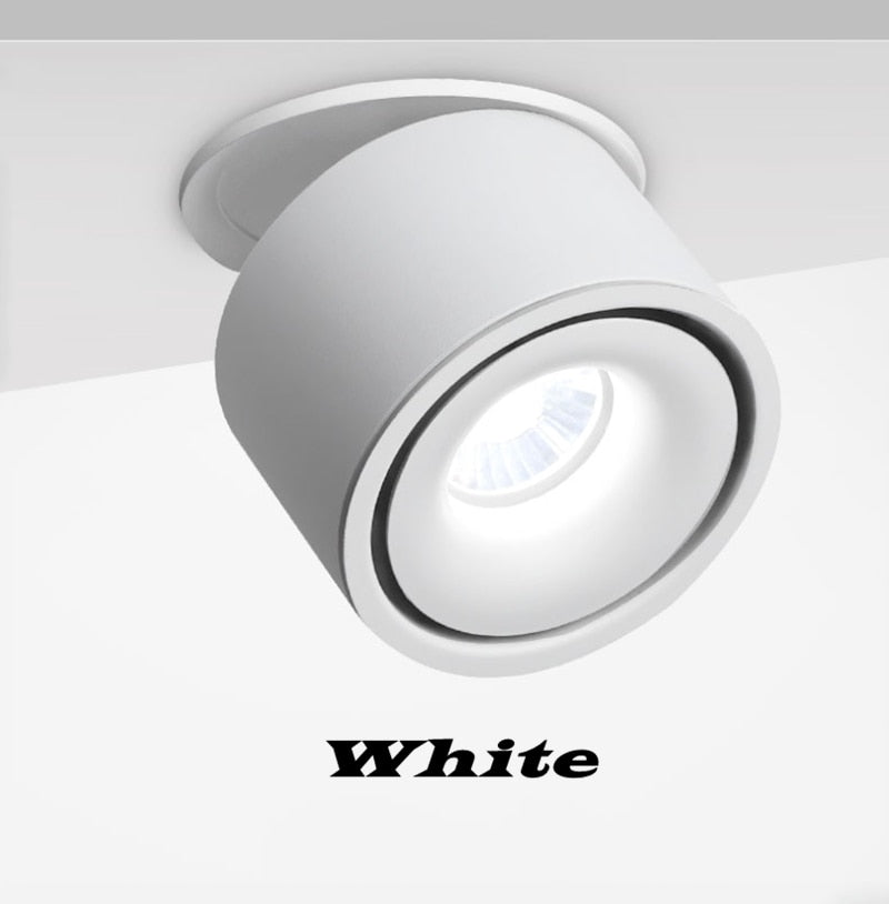 Foldable Recessed Dimmable COB LED Downlights 7W 10W 12W 15W LED Ceiling Spot lights AC110-240V LED Ceiling Lamp Indoor Lighting