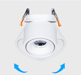 Foldable Recessed Dimmable COB LED Downlights 7W 10W 12W 15W LED Ceiling Spot lights AC110-240V LED Ceiling Lamp Indoor Lighting