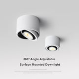 Dimmable Surface Mounted LED COB Downlight 5W/7W/9W/15W LED Lamp AC85V-265V Ceiling Spot Light with LED Driver White/Warm White