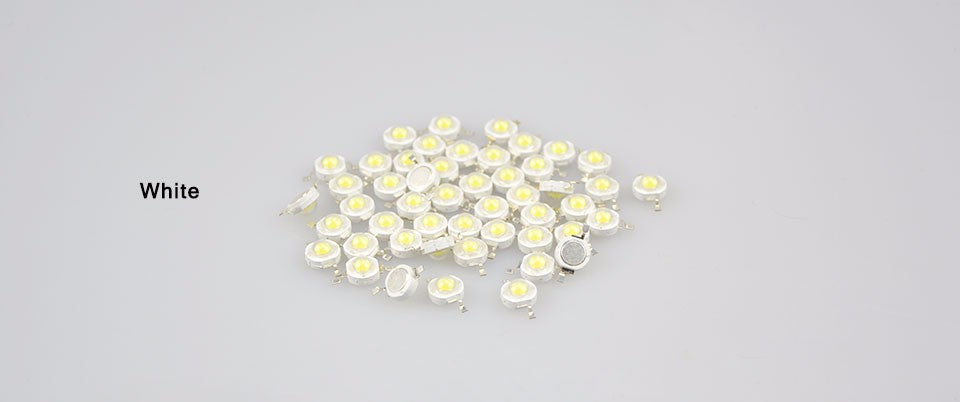 Real Full Watt 1W 3W High Power LED lamp Bulb Diodes 10-1000pcs SMD 110-120LM LEDs Chip For 3W - 18W Spot light Downlight