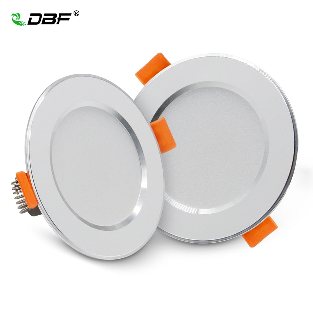 DBF Ultra-Thin LED Recessed Downlight 2-in-1 SMD 2835 3W 5W 7W 9W 12W AC220V Ceiling Spot Lamp for Bedroom Kitchen Home Decor