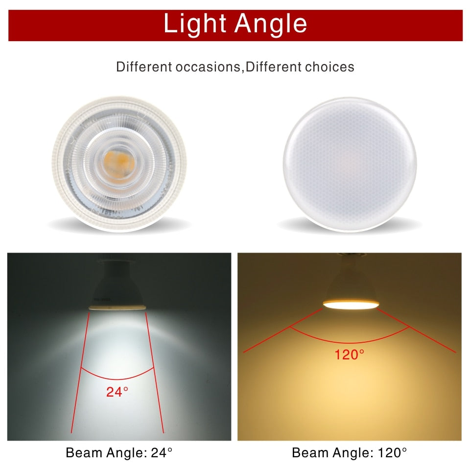  GU10 E27 E14 4pcs Lampasas LED Bulb 6W 220V Bombils&#39; LED Lamp Spotlight Lampasas LED Spot Light 24/120 degree Cold/Warm white