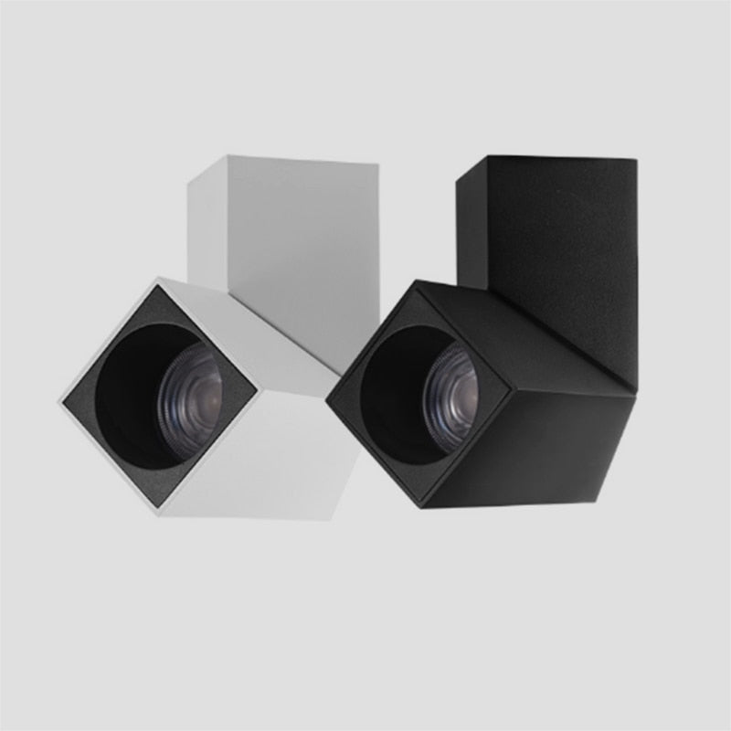 Dimmable Folding Rotation LED Downlights 10W 15W 20W COB LED Ceiling Spot Lights AC85~265V LED Background Lamps Indoor Lighting