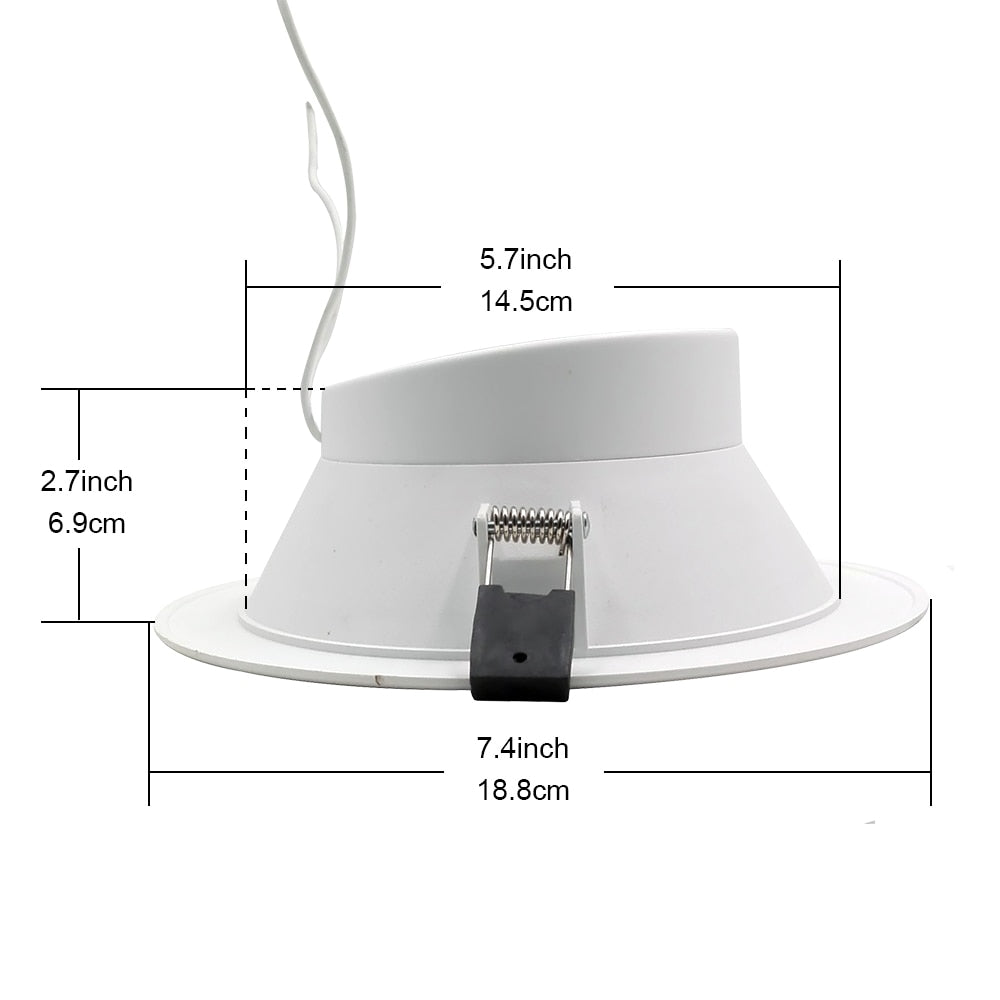 BOAZ 6 Inch Recessed Light Downlight 15w RGB CW Bluetooth Mesh Led Dimmable Ceiling Lamp Voice Control by Alexa Support Drop