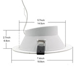 BOAZ 6 Inch Recessed Light Downlight 15w RGB CW Bluetooth Mesh Led Dimmable Ceiling Lamp Voice Control by Alexa Support Drop