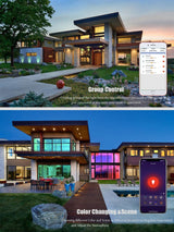 BOAZ 6 Inch Recessed Light Downlight 15w RGB CW Bluetooth Mesh Led Dimmable Ceiling Lamp Voice Control by Alexa Support Drop