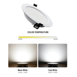 LED Downlight 10Pcs 7W 9W 12W 15W 18W Waterproof AC 220V 240V Recessed Round LED Ceiling Lamp Indoor Lighting LED Spot Light