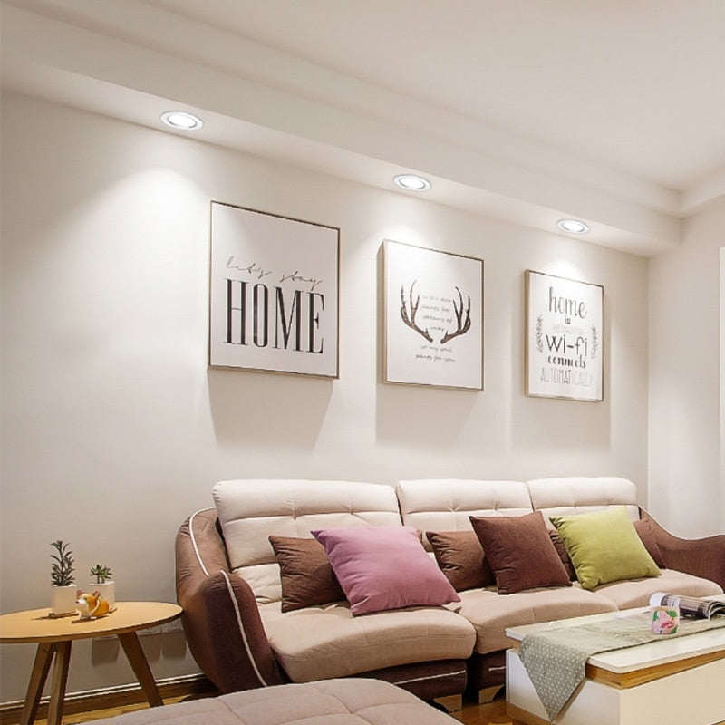 LED Downlight 10Pcs 7W 9W 12W 15W 18W Waterproof AC 220V 240V Recessed Round LED Ceiling Lamp Indoor Lighting LED Spot Light