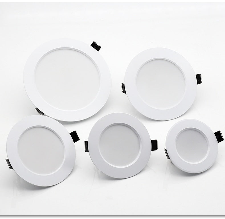 LED Downlight 10Pcs 7W 9W 12W 15W 18W Waterproof AC 220V 240V Recessed Round LED Ceiling Lamp Indoor Lighting LED Spot Light