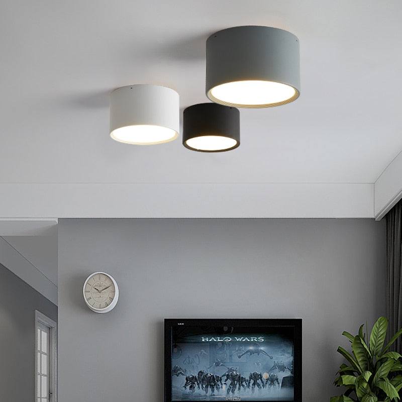 LED Downlight Ceiling Spotlights Living Lamp Nordic Lighting For Kitchen Aisle Spot light Surface mounted AC90-260v