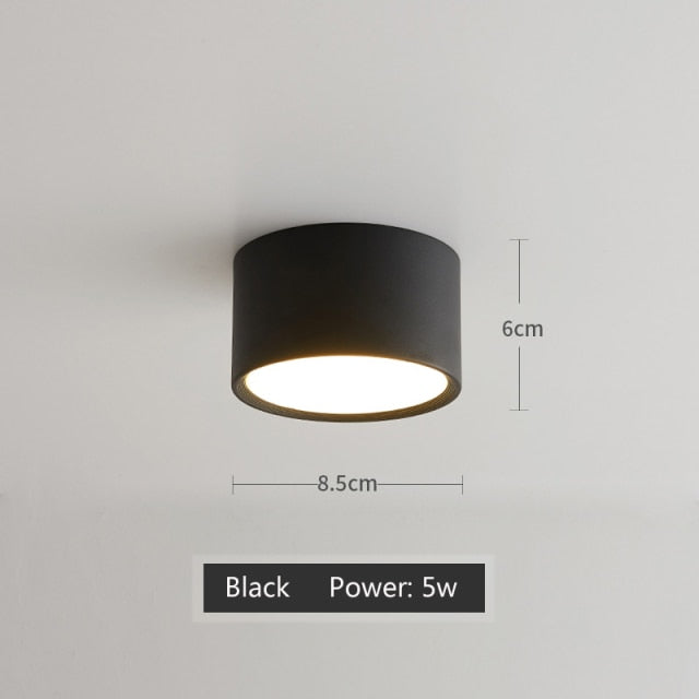 LED Downlight Ceiling Spotlights Living Lamp Nordic Lighting For Kitchen Aisle Spot light Surface mounted AC90-260v