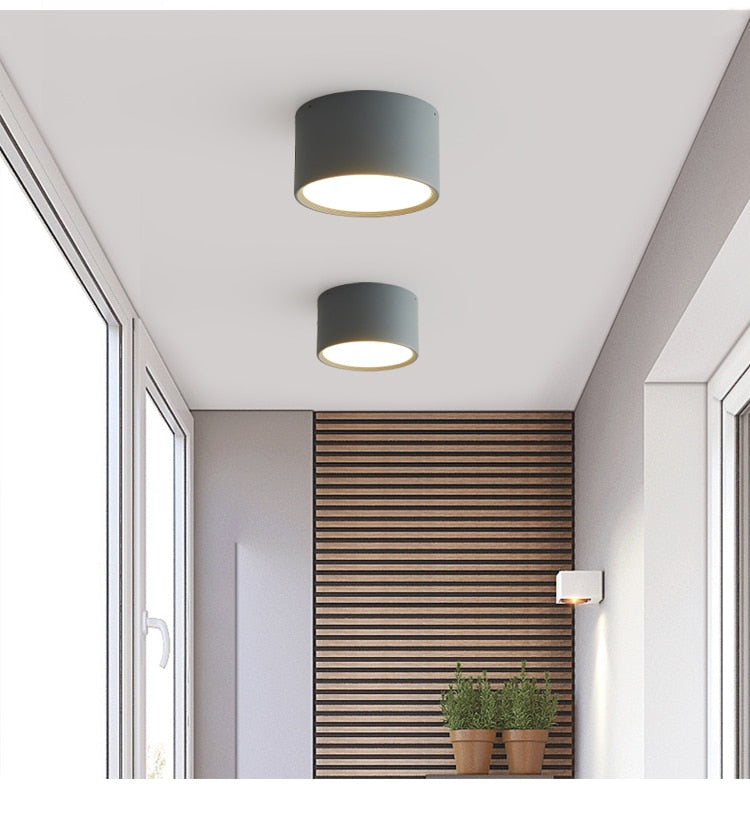 LED Downlight Ceiling Spotlights Living Lamp Nordic Lighting For Kitchen Aisle Spot light Surface mounted AC90-260v