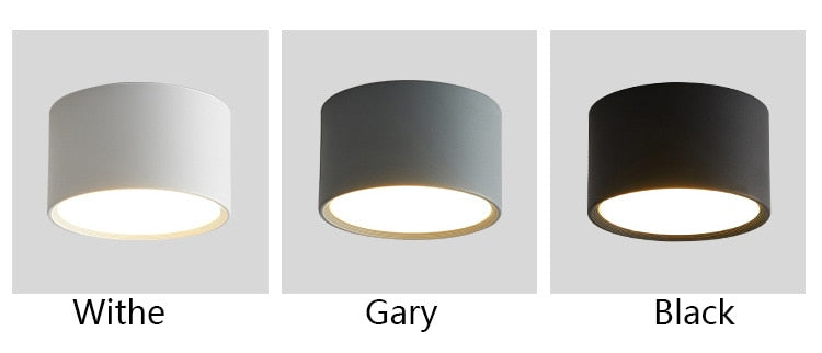 LED Downlight Ceiling Spotlights Living Lamp Nordic Lighting For Kitchen Aisle Spot light Surface mounted AC90-260v