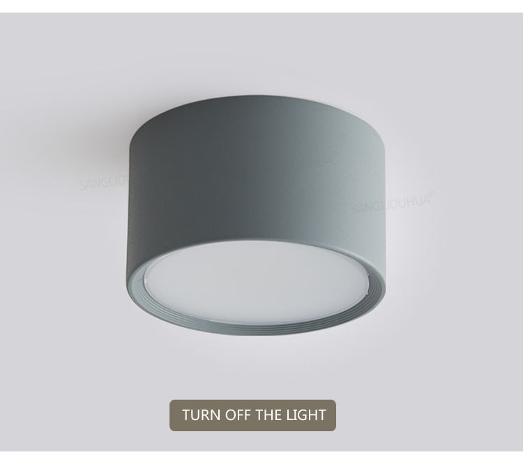 LED Downlight Ceiling Spotlights Living Lamp Nordic Lighting For Kitchen Aisle Spot light Surface mounted AC90-260v