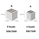 led surface mounted 8W 16W 18W 36W anti-glare downlight lighting living room ceiling type bold lamp grille lamp