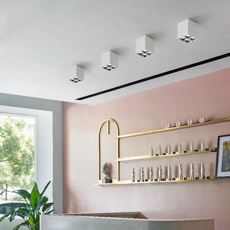 led surface mounted 8W 16W 18W 36W anti-glare downlight lighting living room ceiling type bold lamp grille lamp