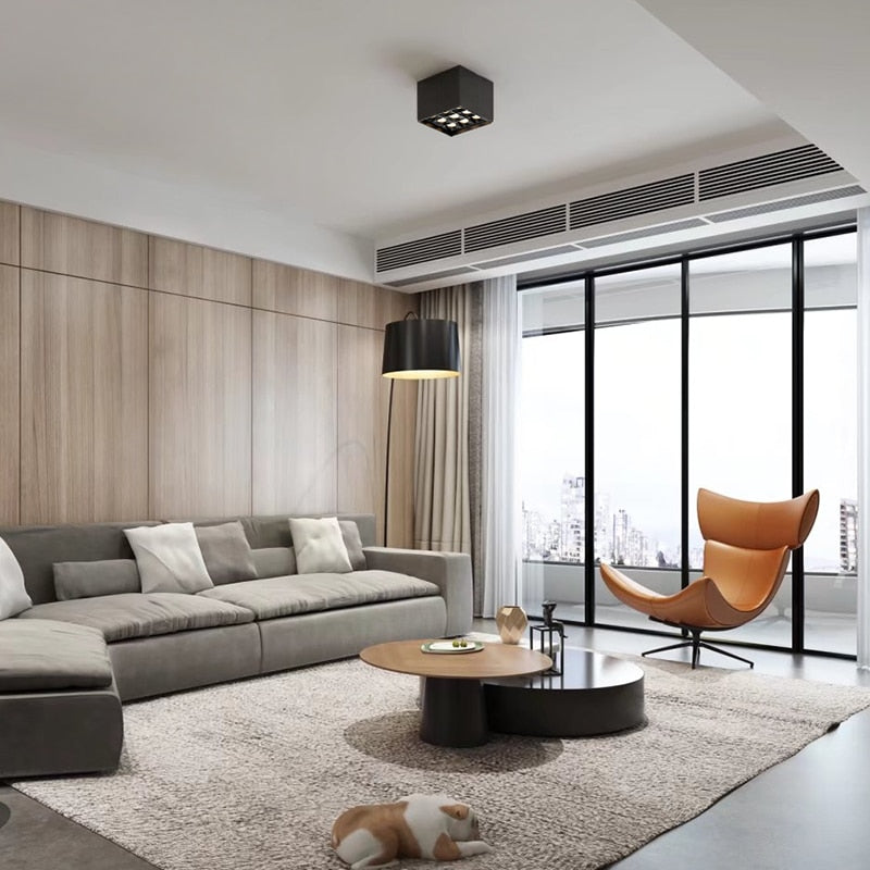 led surface mounted 8W 16W 18W 36W anti-glare downlight lighting living room ceiling type bold lamp grille lamp