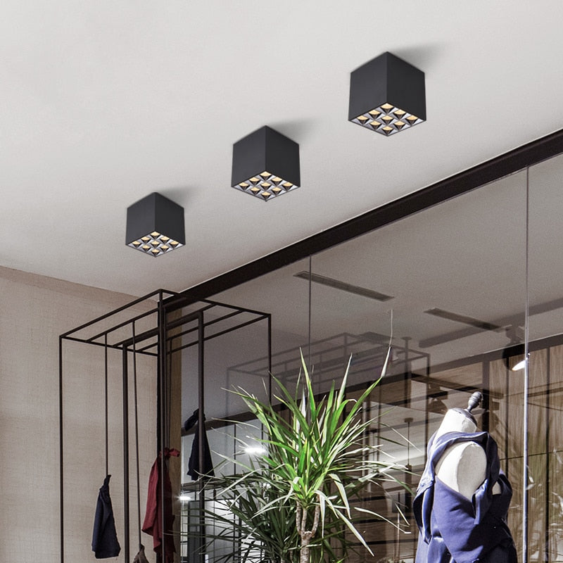 led surface mounted 8W 16W 18W 36W anti-glare downlight lighting living room ceiling type bold lamp grille lamp