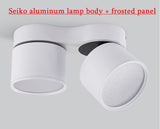 Dimmable Surface Mounted LED COB Downlight 2x7w/2x10w/2x15w Rotating LED Spot Light Ceiling Lamp with LED Driver AC110V/220V