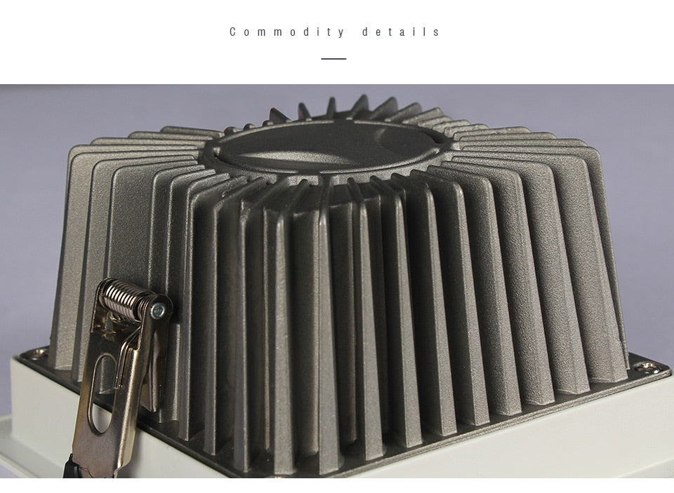 Waterproof LED Downlight Kitchen Bathroom Spot Light Square Aluminum Ceiling Lamp Chip CRI 93