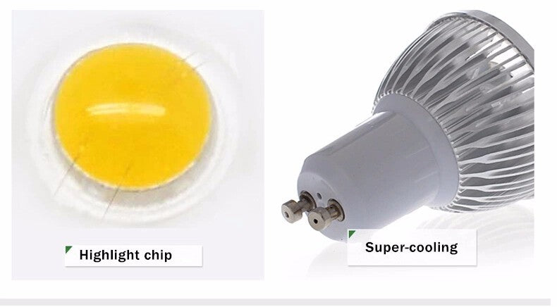 High quality 9W 12W 15W GU10 MR16 E14 E27 LED Bulbs Light 110V 220V dimmable Led Spotlights Warm/Cool White LED downlight