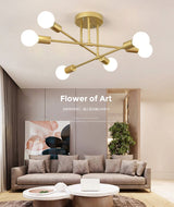 Modern Creative Lighting Warm And Romantic Golden Bedroom Modern Minimalist Personality Living Room Dining Room Ceiling Lamps