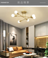 Modern Creative Lighting Warm And Romantic Golden Bedroom Modern Minimalist Personality Living Room Dining Room Ceiling Lamps