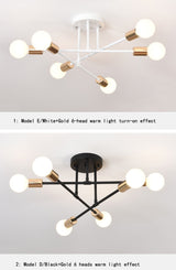 Modern Creative Lighting Warm And Romantic Golden Bedroom Modern Minimalist Personality Living Room Dining Room Ceiling Lamps