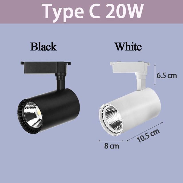 LED Ceiling Spots 5W 10W 12W 20W 30W 40W 220V Spot Light Ceiling Spotlights Foldable Track Light Spotlight Indoor