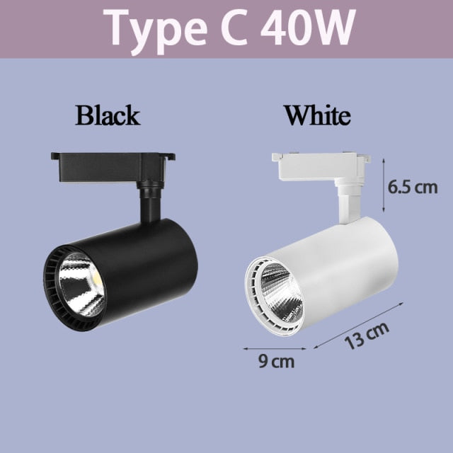 LED Ceiling Spots 5W 10W 12W 20W 30W 40W 220V Spot Light Ceiling Spotlights Foldable Track Light Spotlight Indoor