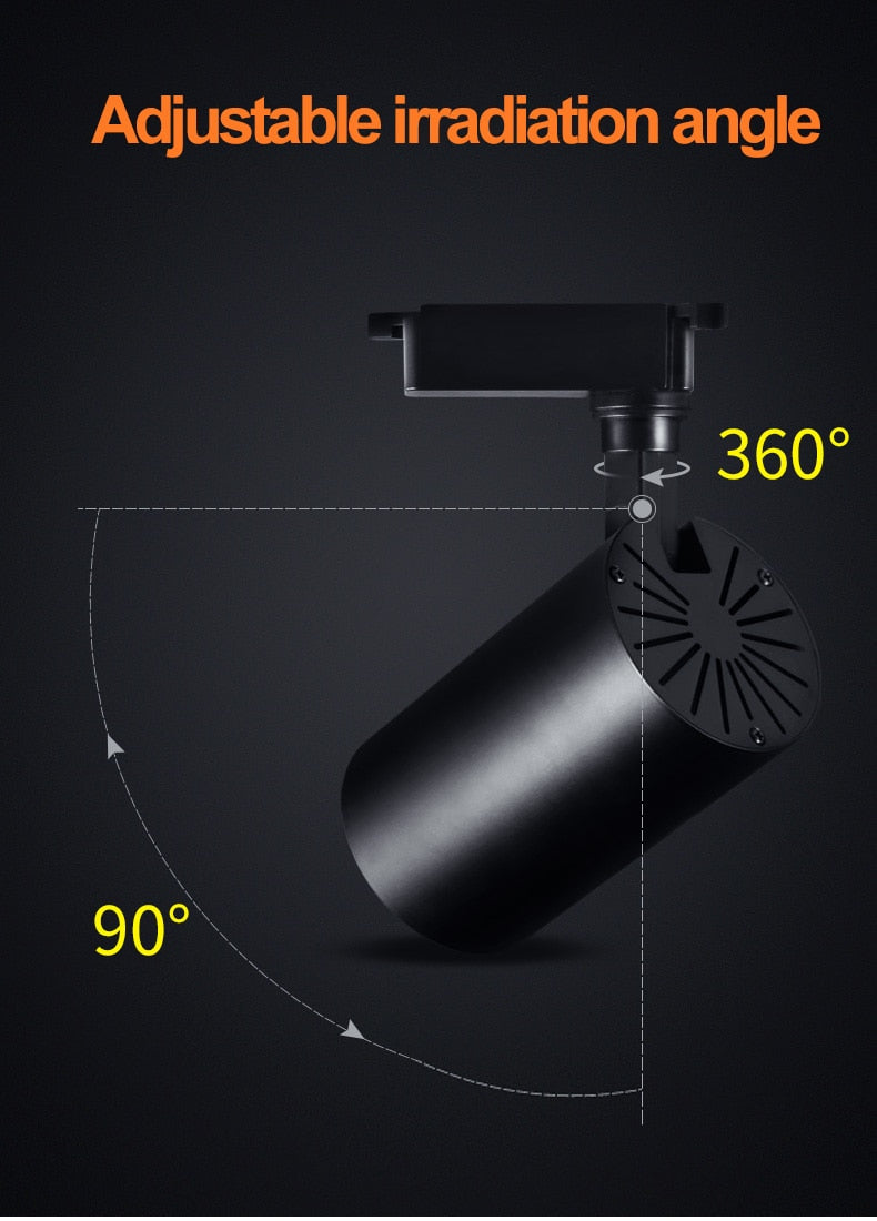 LED Ceiling Spots 5W 10W 12W 20W 30W 40W 220V Spot Light Ceiling Spotlights Foldable Track Light Spotlight Indoor