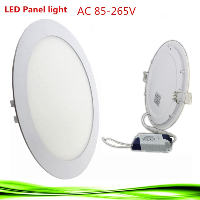 Ultra thin Led Panel lamp bulb light Downlight 3W 6W 9W 12W 15W 18W lampada Round LED Ceiling Recessed Light AC 110V 220V
