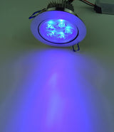 LED Color Downlight 3W 5W 7W Ceiling Luminaria Lamp AC85-265V Changing Recessed Panel Light Bulb Lamp for Hallway Wall Lights