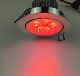 LED Color Downlight 3W 5W 7W Ceiling Luminaria Lamp AC85-265V Changing Recessed Panel Light Bulb Lamp for Hallway Wall Lights