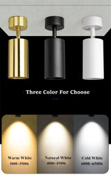 LED Surface Mounted Downlight GU10 Ceiling Downlight Led Bulb Replaceable Indoor Spot Led 5W Ceiling Lamp Home Stores Spot Lamp