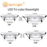 LED Downlight 5W 9W 12W 15W AC 220V IP65 Waterproof Warm White Natural White Cold White Recessed Round Ceiling Lights Spotlight