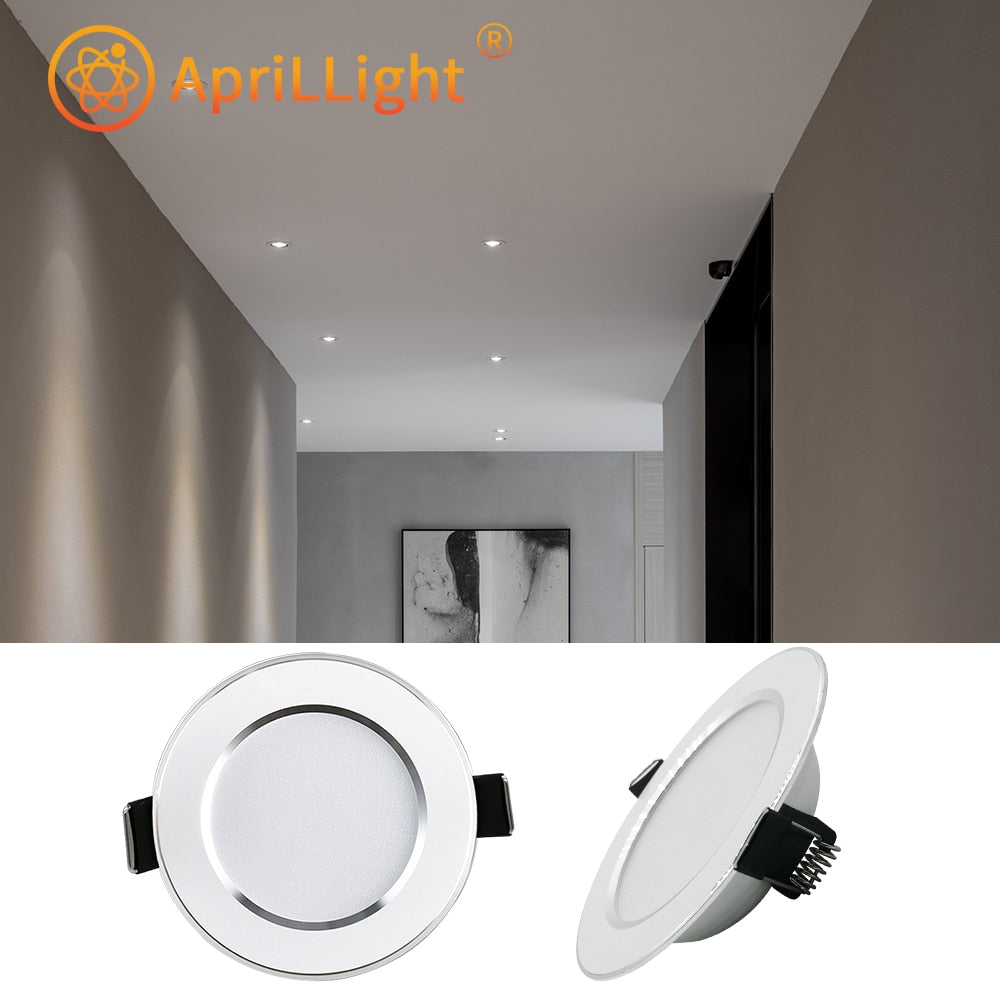 LED Downlight 5W 9W 12W 15W AC 220V IP65 Waterproof Warm White Natural White Cold White Recessed Round Ceiling Lights Spotlight