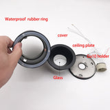 IP65 Outdoor Cylinder Surface Mounted LED GU10 Downlight Fixture 220V Bathroom Waterproof Ceiling Down Spot Light GU10 Fitting