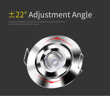 Spot 12V mini Built-in LED living room clothing store ceiling spotlight adjustable angle embedded 3W Built in downlight