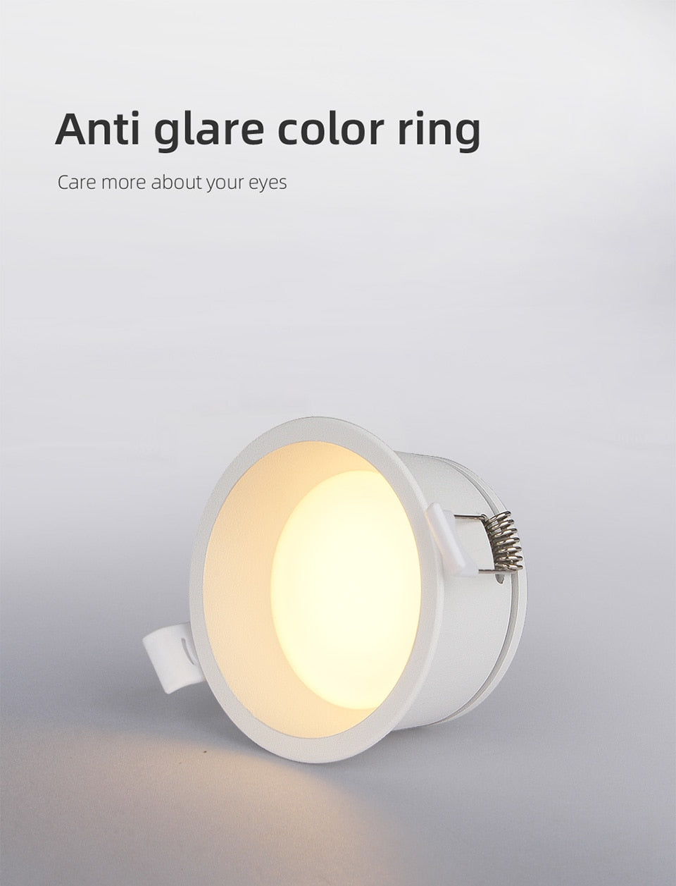 Aisilan Led Downlight Matte soft Anti-glare Recessed Downlight Aluminium Ceilling Spot Light narrow side waterproof spot light